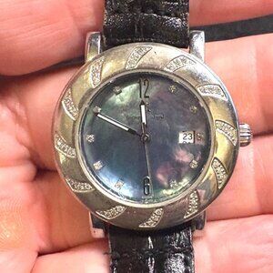 VTG Women's Techno Mania Watch, Diamond Accented Bezel, MOP Face